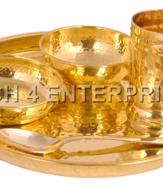Brass 5-Piece Set Pooja Thali