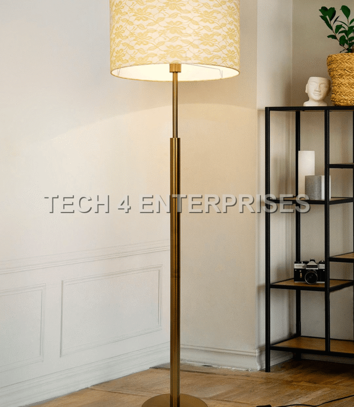 Brass Drum Shade Lamp