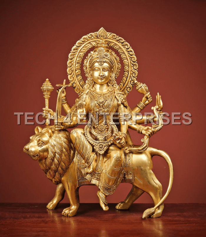 Brass Durga Idol Brass Durga Idol