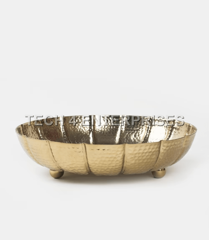 Brass Hammered Urli-1
