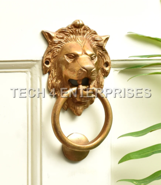 Brass Lion-head Knocker Door Handle