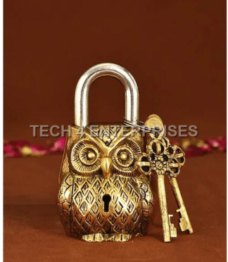 Brass Lock & Key Showpiece