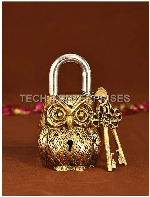 Brass Lock & Key Showpiece Brass Lock & Key Showpiece