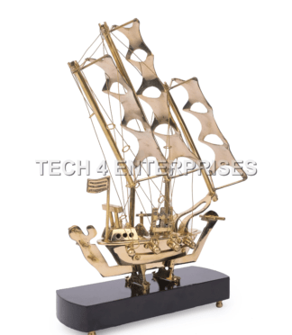 Brass Sailing Ship Showpiece-1
