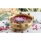 Brass Urli with Duck & Lotus Design