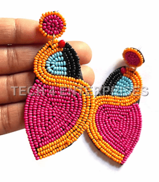 Colorful Swan Shape Earrings
