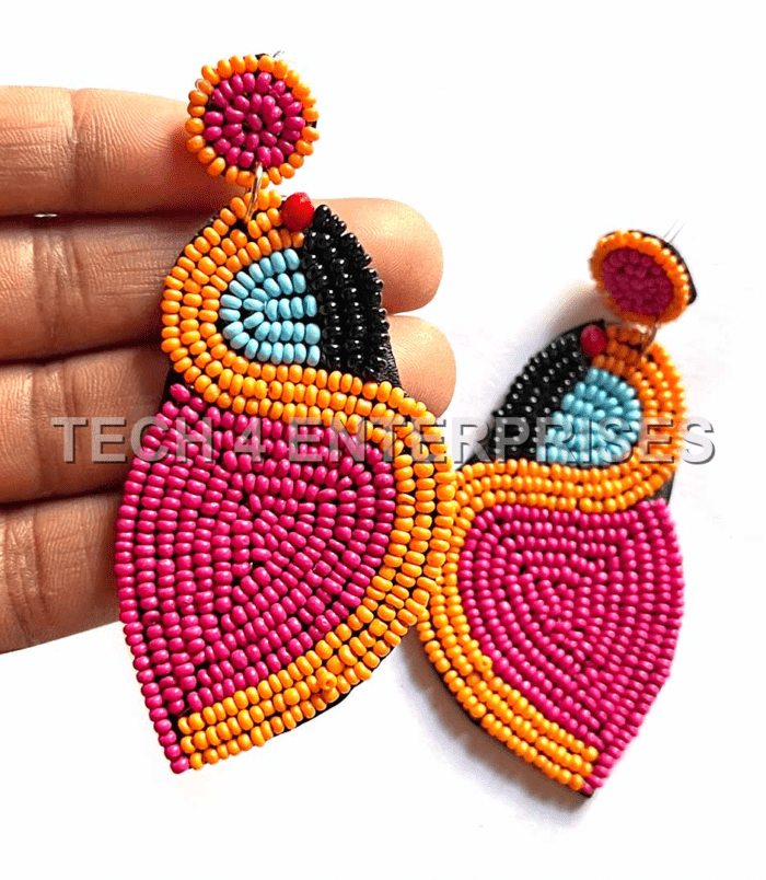 Colorful Swan Shape Earrings