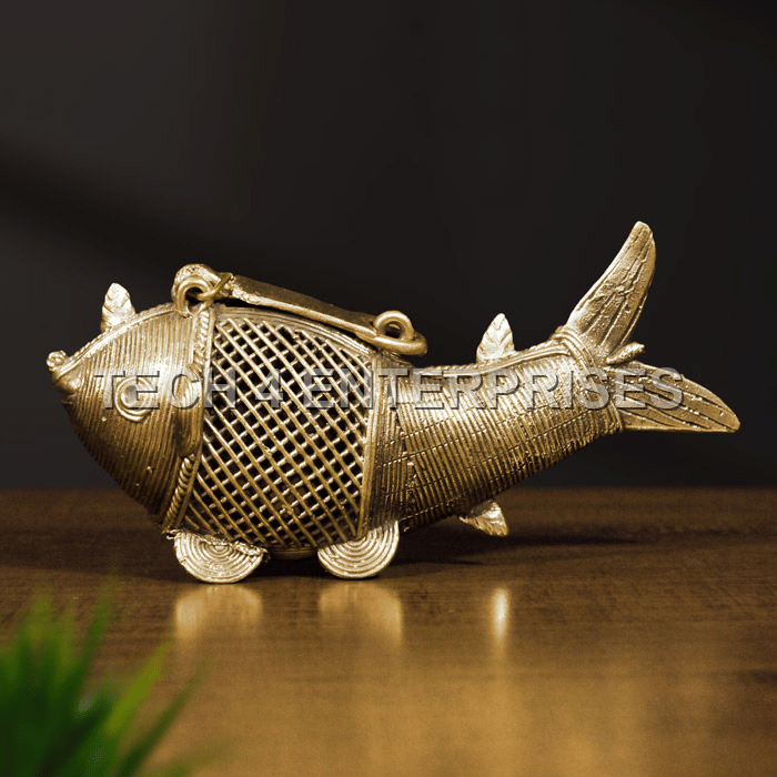 Dhokra Coin Trinket Box Dhokra Coin Trinket Box