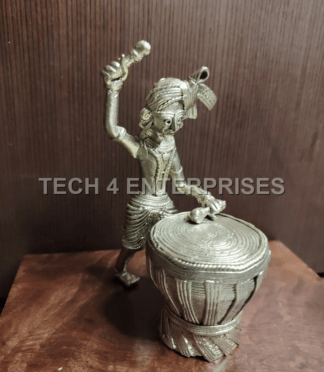 Dhokra Drummer Figurine