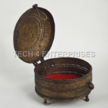 Dhokra Floral Trinket Box-2