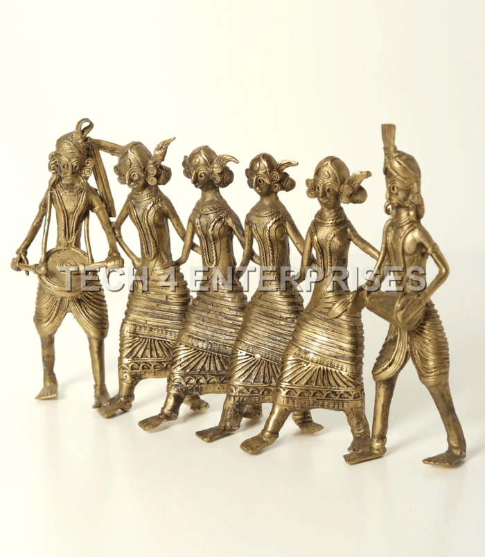 Dhokra Folk Dancer Figurine Dhokra Folk Dancer Figurine