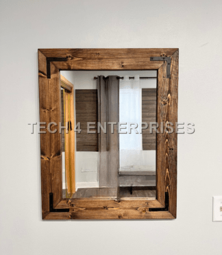 Distressed Wood Vanity Mirror