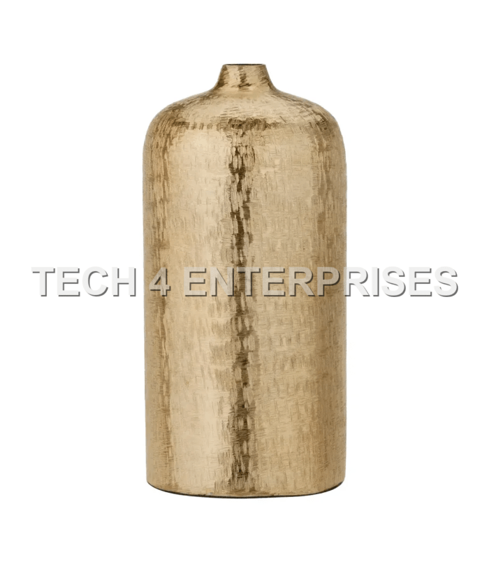 Hammered Brass Bottle-neck Vase Hammered Brass Bottle-neck Vase