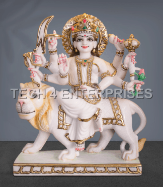 Marble Maa Durga Idol
