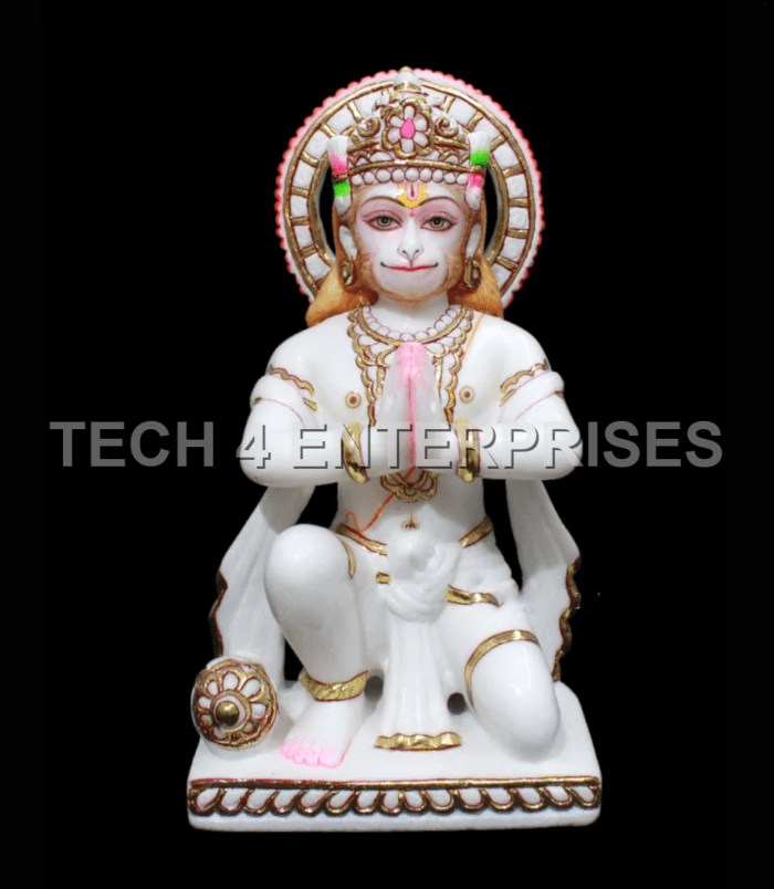 Marble Hanuman Idol Marble Hanuman Idol