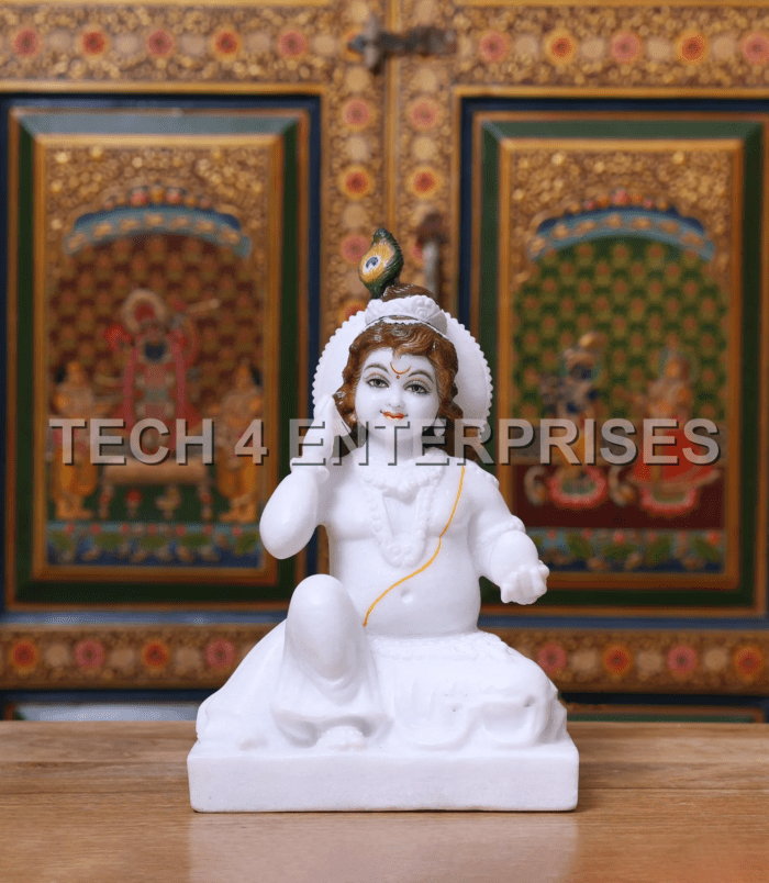 Marble Laddu Gopal Idol