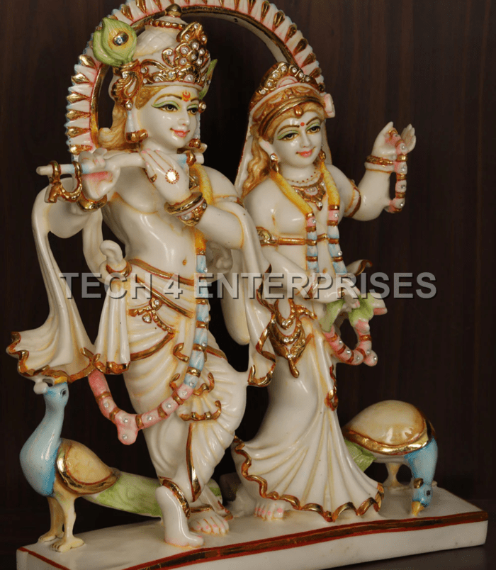 Marble Radha Krishna Idol-2
