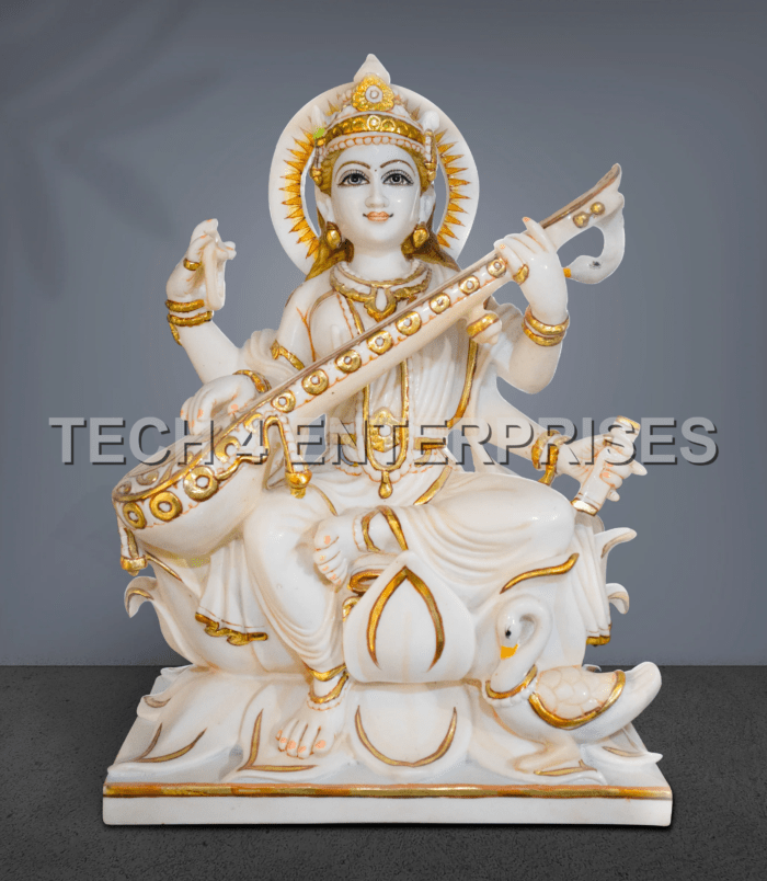 Marble Saraswati Idol-2