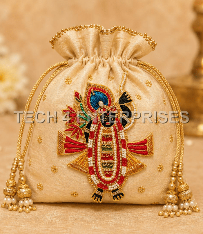 Multicolor Shrinath Ji Beaded Patch for Door Entrance-1
