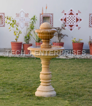 Sandstone Fountain Statue