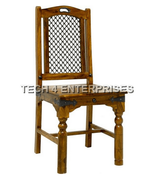 Sheesham Jali-Carved Accent Chair