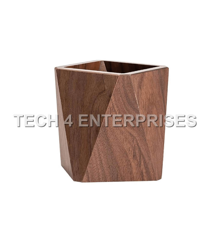 Walnut Wood Desk Organiser Pen Stand Walnut Wood Desk Organiser Pen Stand
