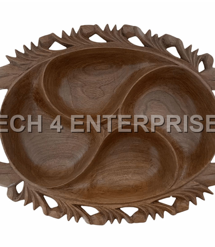 Walnut Wood Dry-fruit Tray Walnut Wood Dry-fruit Tray
