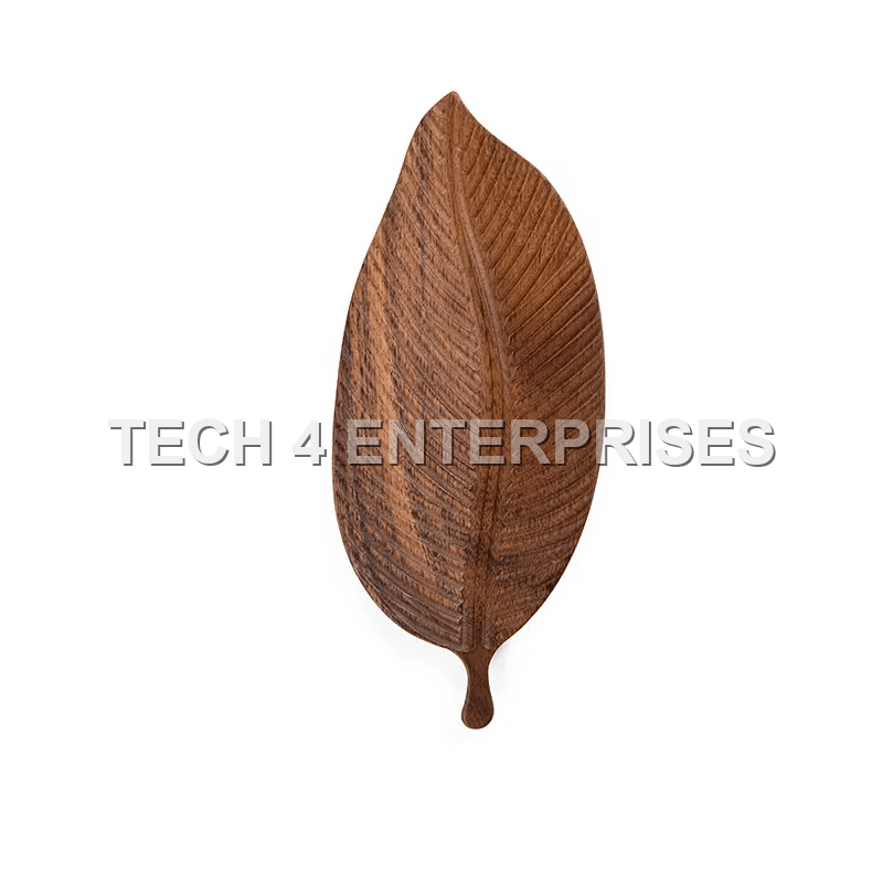 Walnut Wood Leaf-shape Tray Walnut Wood Leaf-shape Tray