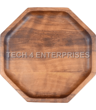 Walnut Wood Octagonal Tray