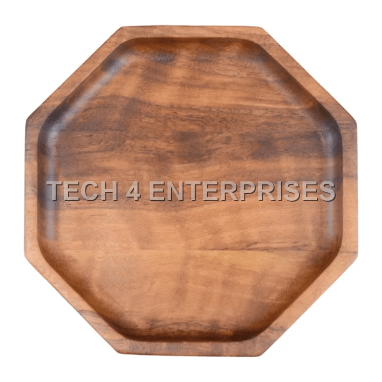 Walnut Wood Octagonal Tray Walnut Wood Octagonal Tray