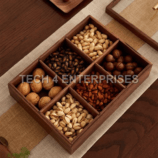 Walnut Wood Six-partition Dry-Fruit Box-1