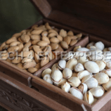 Walnut Wood Two-partition Dry-Fruit Box-4