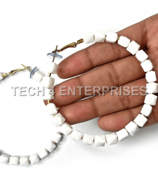 White Color Round Shape Hoop (Bali)