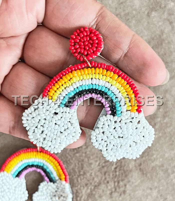 rainbow shape earings rainbow shape earings